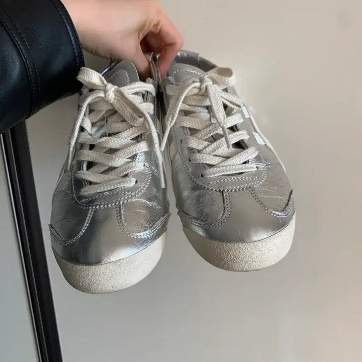 [BUNJANG] Onitsuka Tiger Mexico 66 Silver Sneakers / 오니츠카타이거 멕시코66 실버 운동화