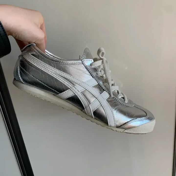 [BUNJANG] Onitsuka Tiger Mexico 66 Silver Sneakers / 오니츠카타이거 멕시코66 실버 운동화