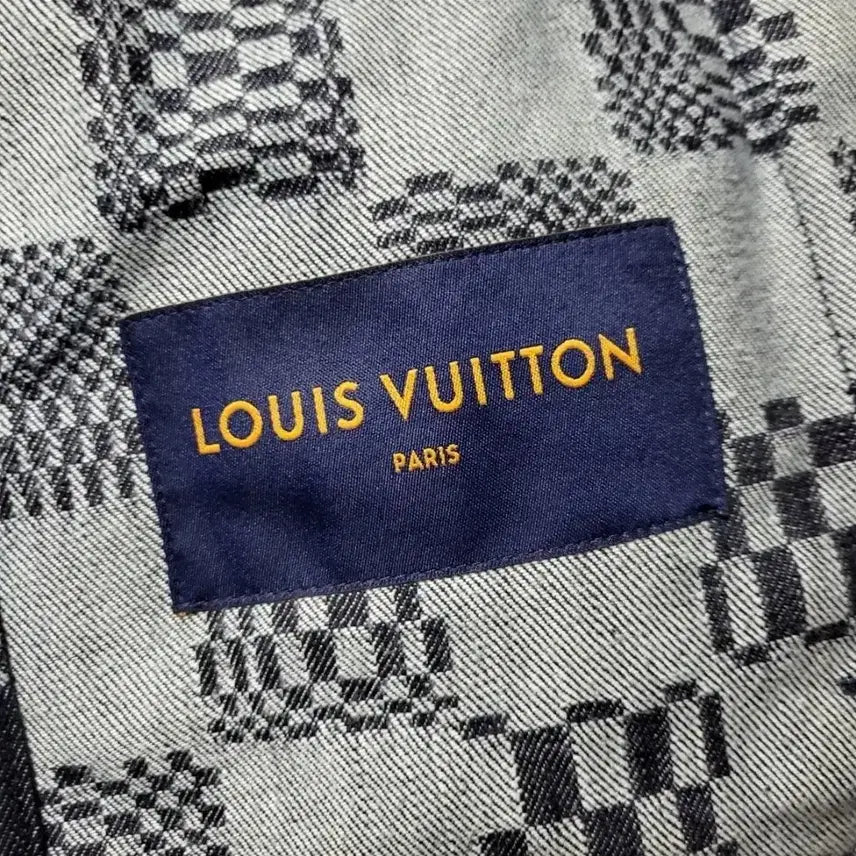 [BUNJANG] Louis Vuitton Damier Distorted Denim Jacket / [새상품급/백화점판] 48 / 루이비통 다미에 디스토티드 데님 자켓
