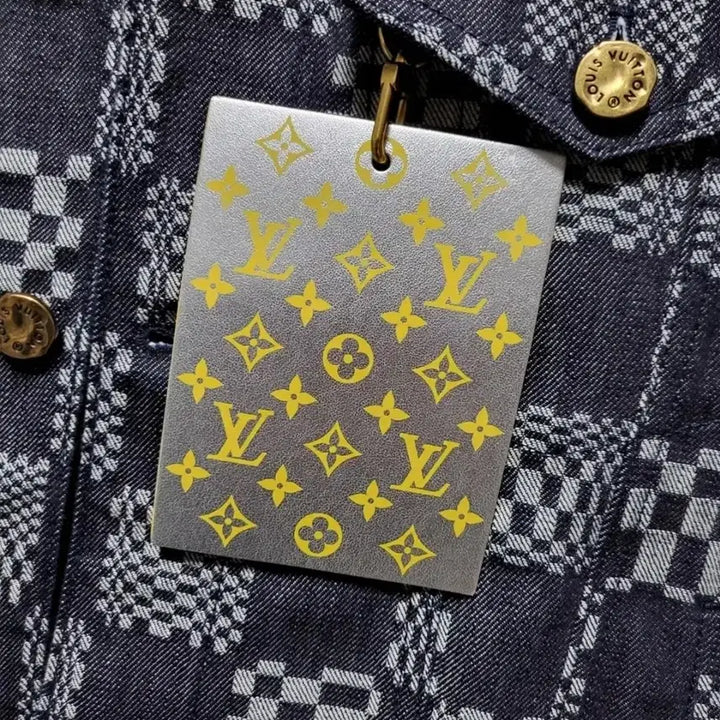 [BUNJANG] Louis Vuitton Damier Distorted Denim Jacket / [새상품급/백화점판] 48 / 루이비통 다미에 디스토티드 데님 자켓