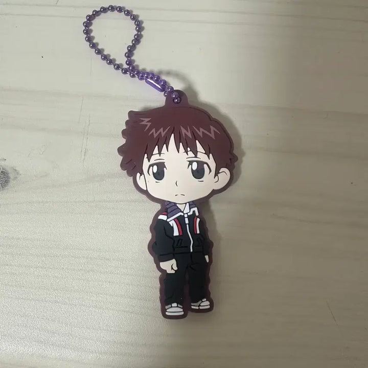 [BUNJANG] Evangelion Shinji Rubber Strap Keyring / 에반게리온 신지 러버스트랩 키링
