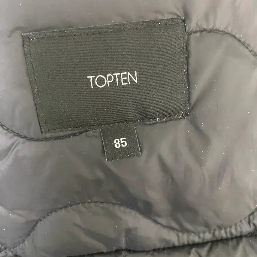 [BUNJANG] Black Quilted Padded Vest / 블랙 누빔 패딩 조끼