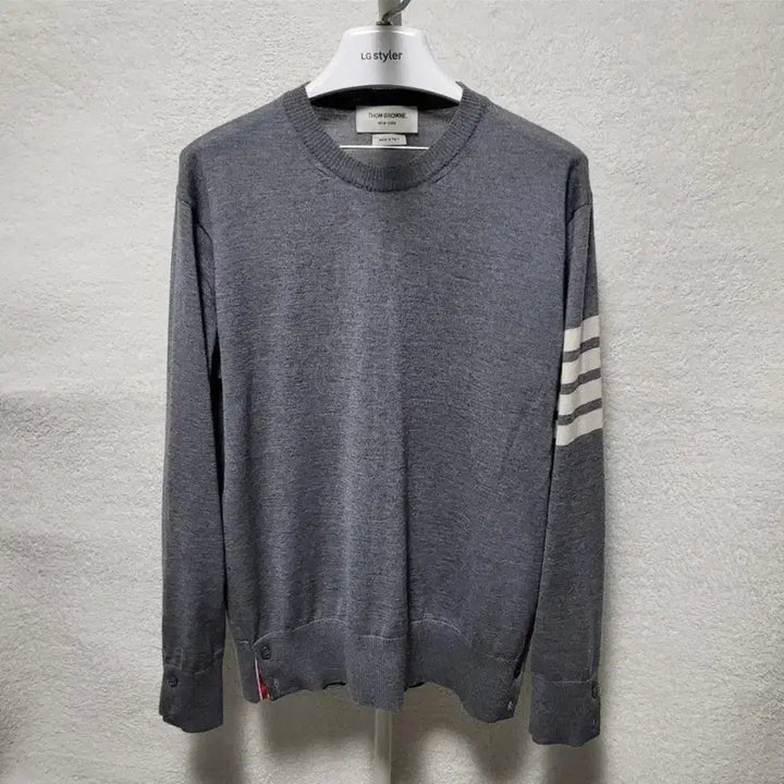 [BUNJANG] Thom Browne Merino Wool Knit / [정품] 3 / 톰브라운 사선완장 메리노 울 니트