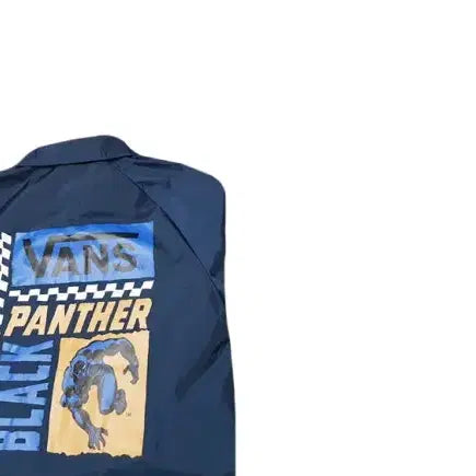 [BUNJANG] Vans x Marvel Black Panther Coach Jacket / 반스 x 마블 올드스쿨 블랙펜서 코치 자켓
