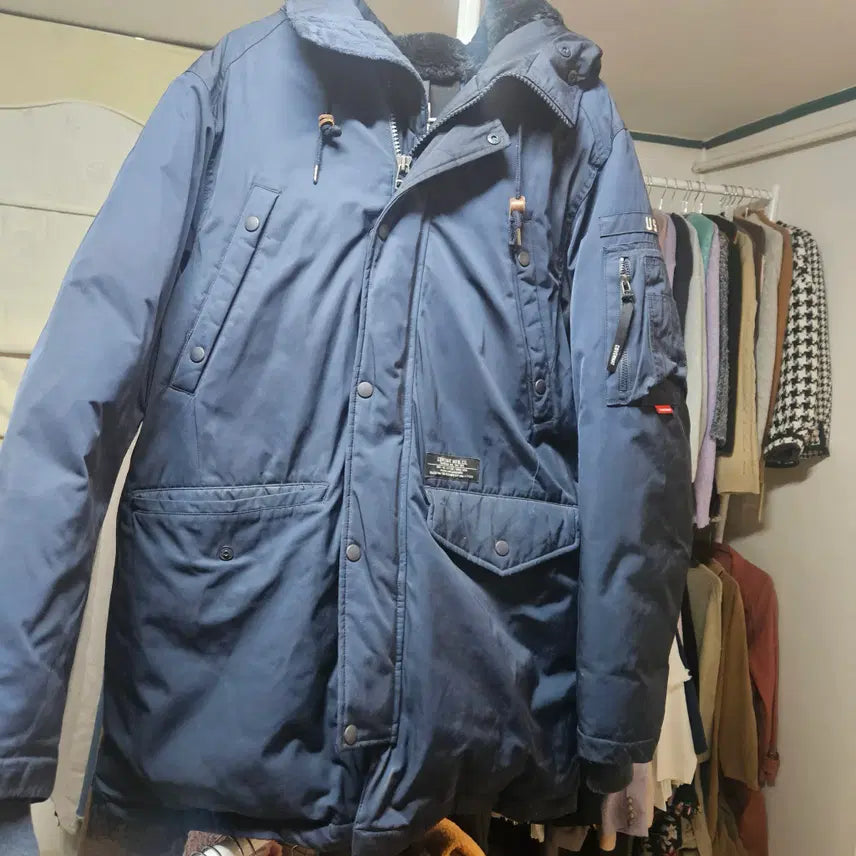 [BUNJANG] COVERNAT Navy Puffer Jacket / 커버낫 네이비 퍼 패딩