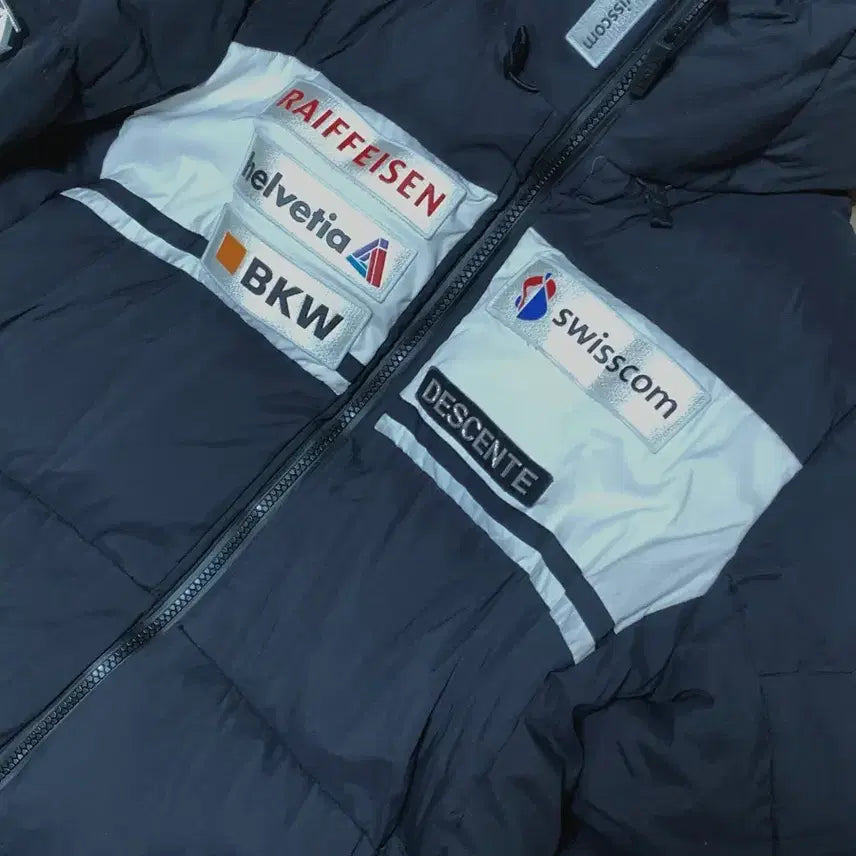 [BUNJANG] Descente Audi Black Long Padding M / 데상트 아우디 블랙 롱패딩 M