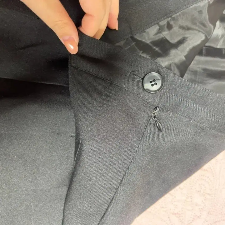 [BUNJANG] J&amp;K Pleated Skirt / J&amp;K 검정 플리츠 주름치마 주름스커트 스쿨룩 스커트 L