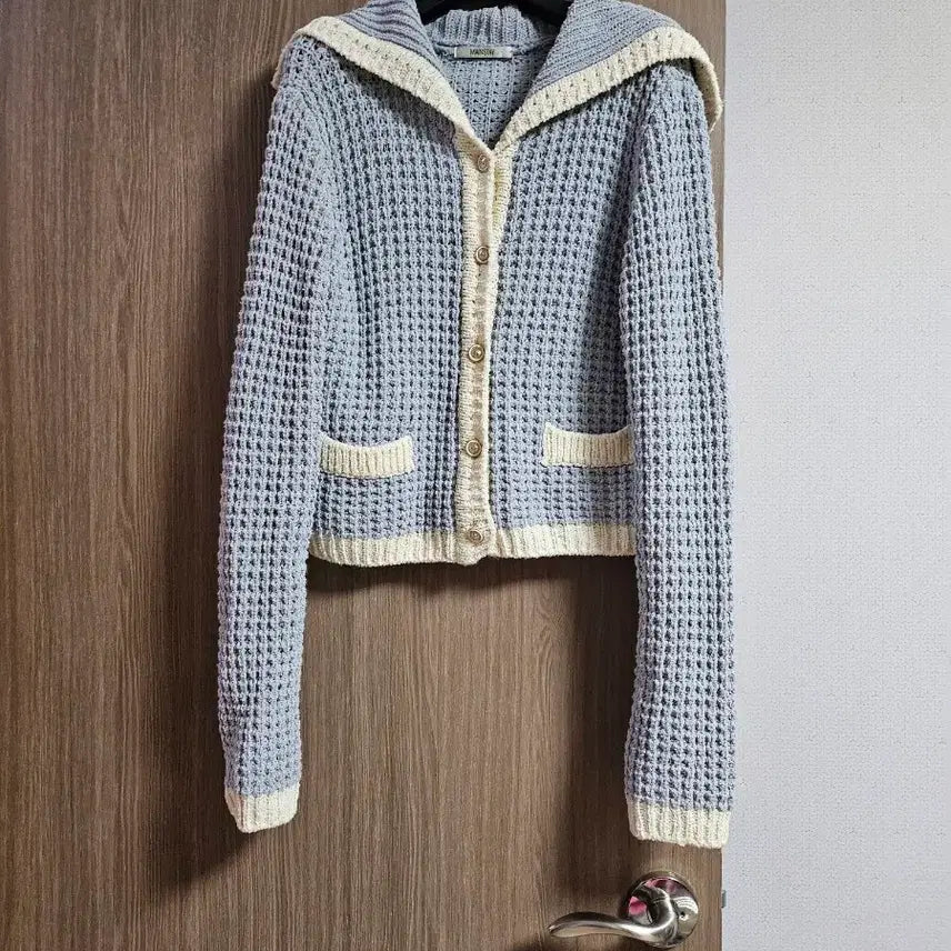 [BUNJANG] Mainstay Sailor Knit Cardigan / 메인스테이 세일러 원트니트