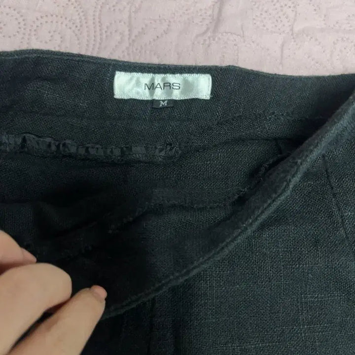 [BUNJANG] MARS Linen Black Shorts M / MARS 검정 린넨 반바지 M