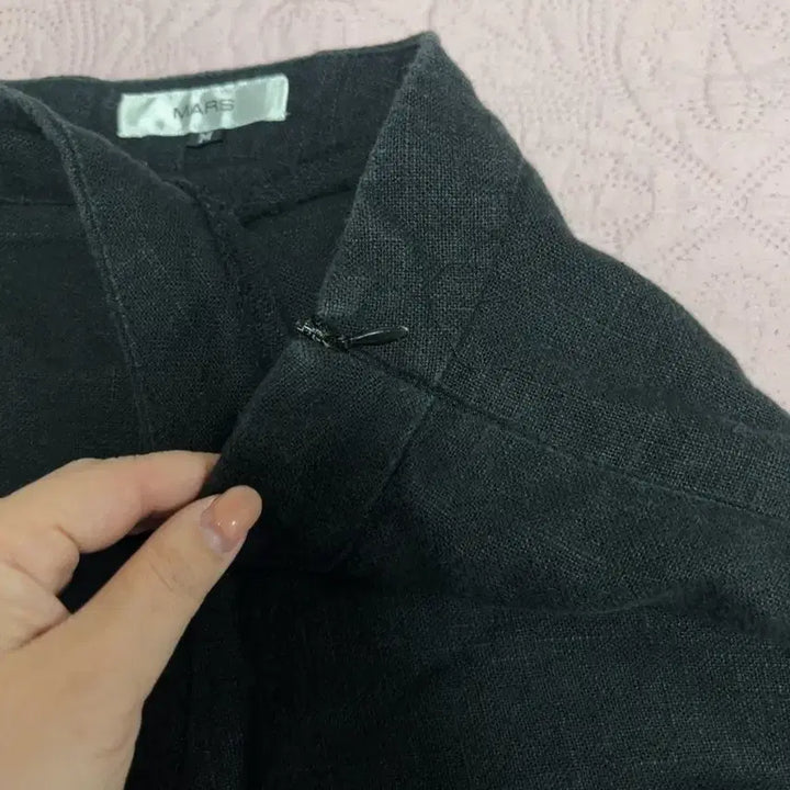 [BUNJANG] MARS Linen Black Shorts M / MARS 검정 린넨 반바지 M