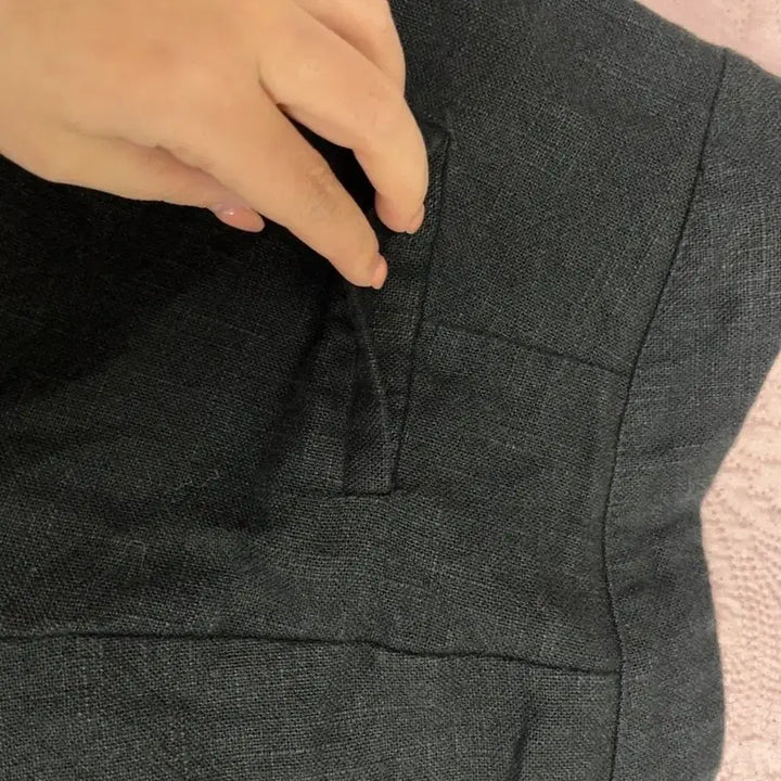 [BUNJANG] MARS Linen Black Shorts M / MARS 검정 린넨 반바지 M