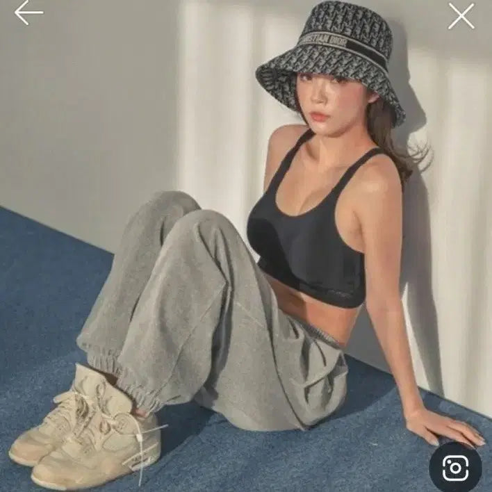 [BUNJANG] Oblique Bucket Hat / [새상품] 오블리크 버킷햇 모자