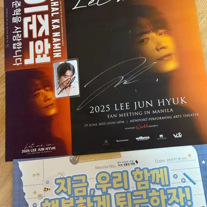 [BUNJANG] Lee Jun Hyuk Fanmeeting Bundle Set Photocard & Poster / 이준혁 친필싸인 팬미팅 포카, 포스터 일괄