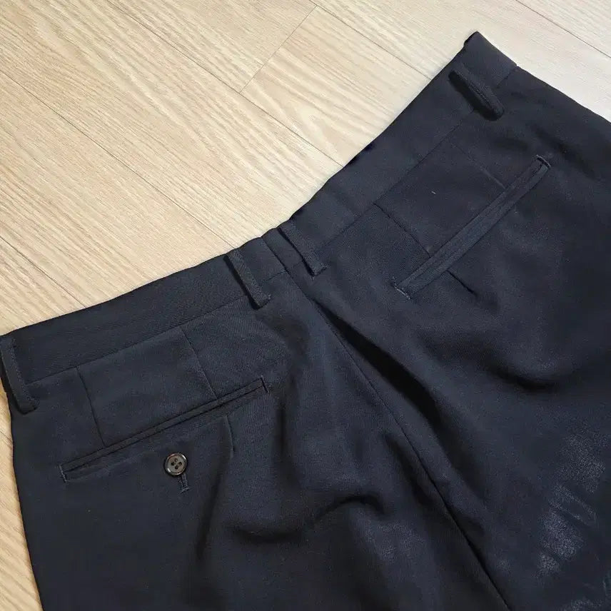 [BUNJANG] Black Semi-Wide Slacks (Size 32) / 일본 블랙 세미 와이드 슬렉스 32