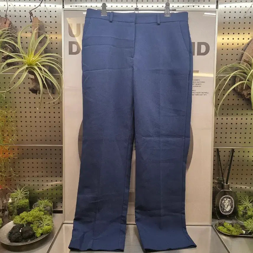 [BUNJANG] Navy Basic Cotton Slacks / 네이비 기본 면바지 슬랙스