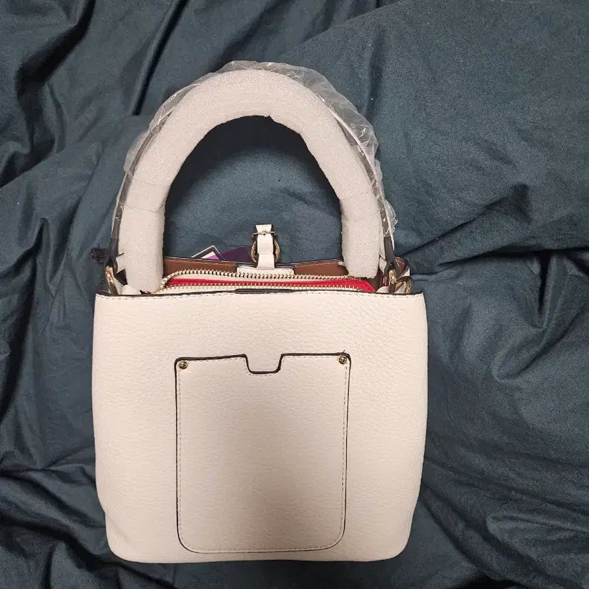 [BUNJANG] Marcel White Leather Tote Bag / 마르셀르 화이트 가죽 토트백 새상품