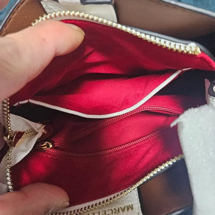 [BUNJANG] Marcel White Leather Tote Bag / 마르셀르 화이트 가죽 토트백 새상품