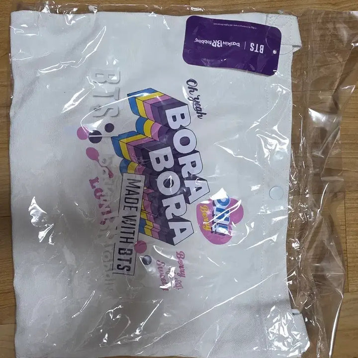 [BUNJANG] Baskin Robbins BTS Eco Bag / 베스킨라빈스  방탄소년단  콜라보 에코백