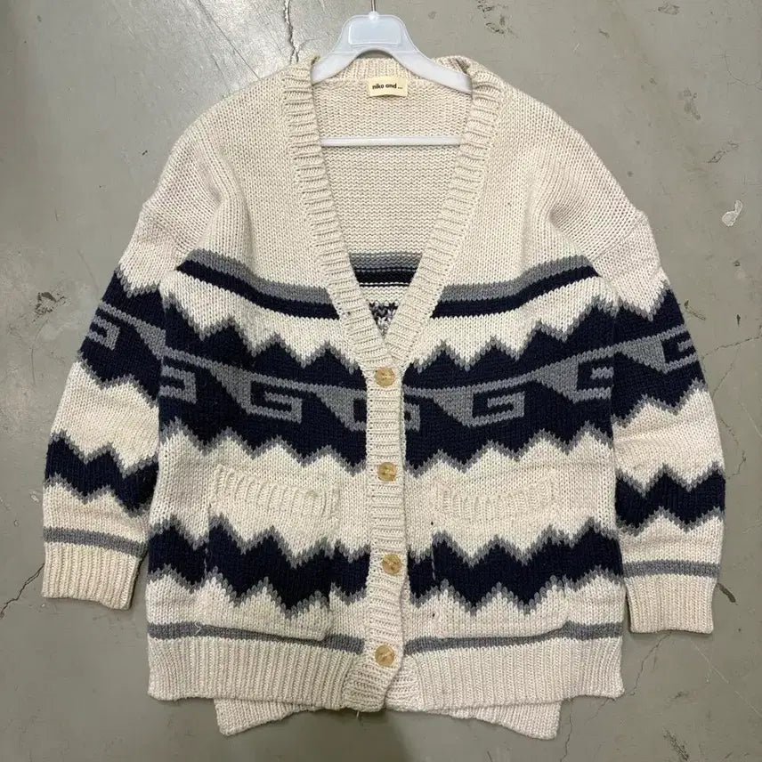 [BUNJANG] Niko and... Japan Pattern Cardigan (M) / 만원샵 니코앤드 재팬 패턴 가디건 M
