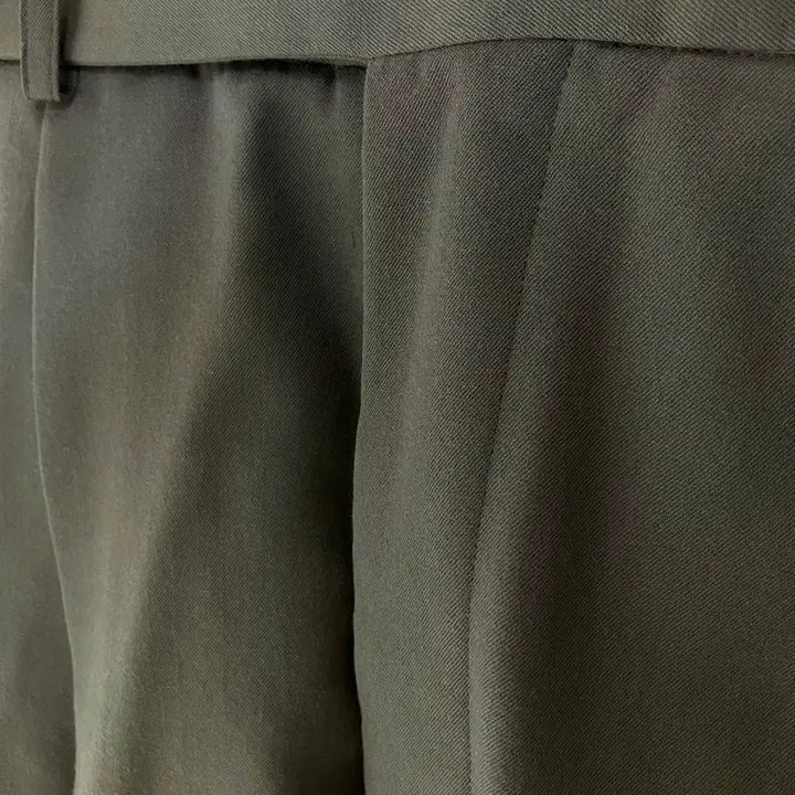 [BUNJANG] Years Ago Two Tuck Wide Tapered Pants Olive M / 이얼즈어고 투턱 와이드 테이퍼드 팬츠 올리브 M