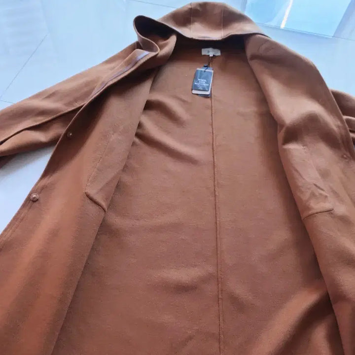 [BUNJANG] G Studio Wool Silk Hooded Cape Coat / 지스튜디오 울실크 후드 케이프코트