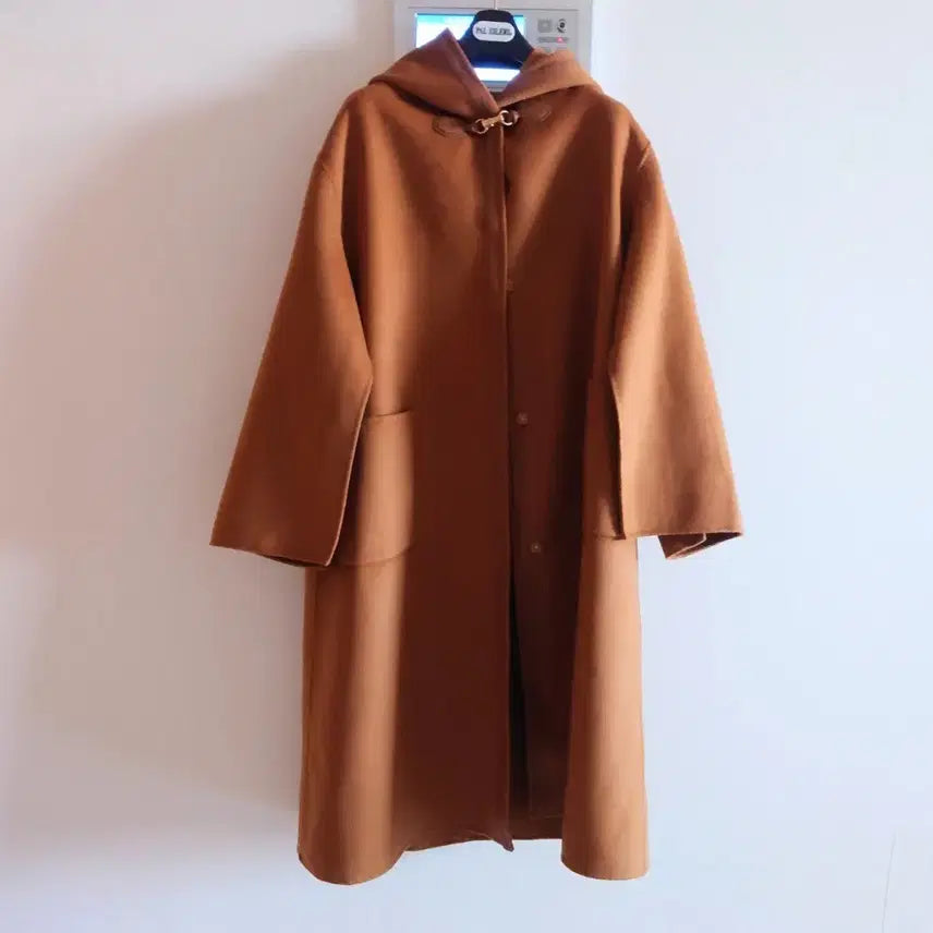 [BUNJANG] G Studio Wool Silk Hooded Cape Coat / 지스튜디오 울실크 후드 케이프코트