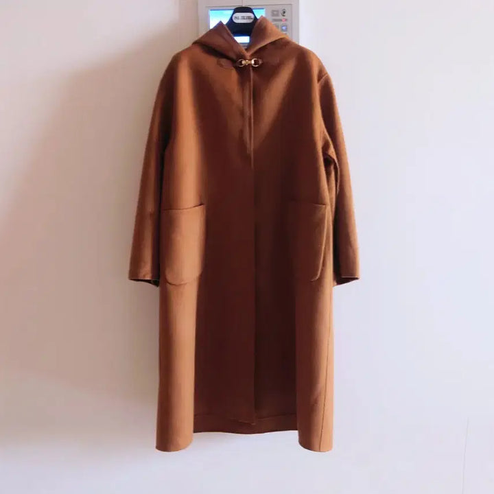 [BUNJANG] G Studio Wool Silk Hooded Cape Coat / 지스튜디오 울실크 후드 케이프코트