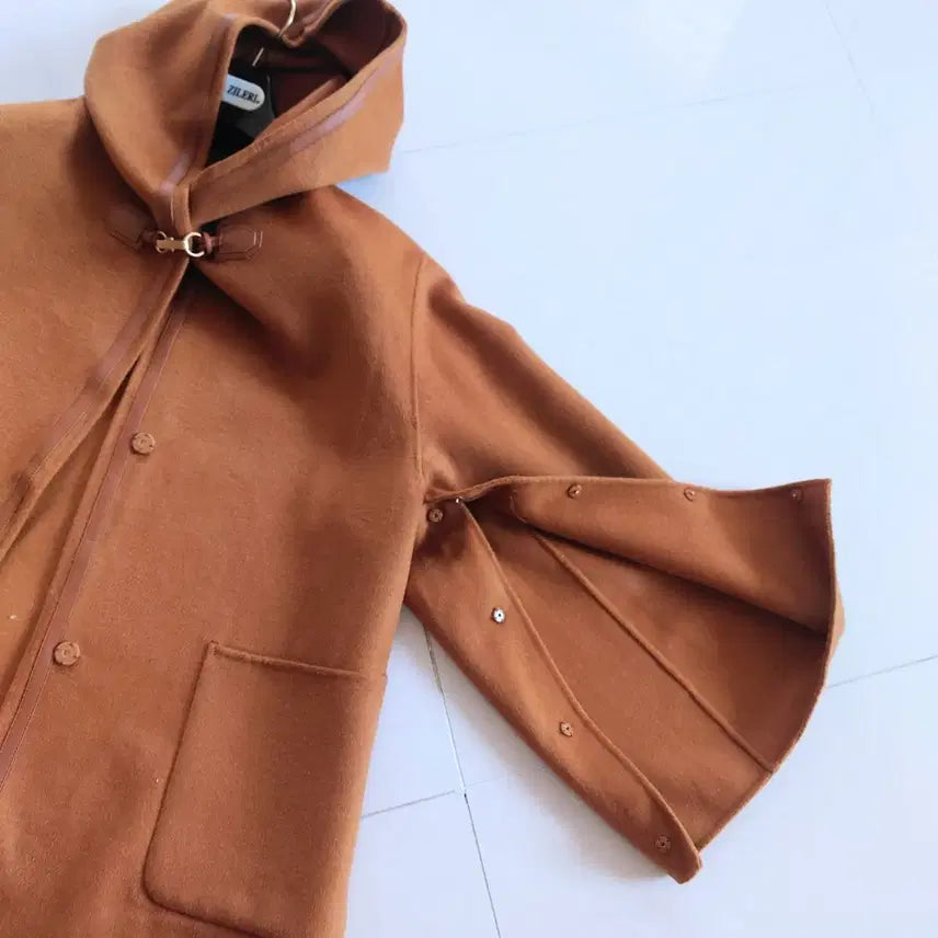 [BUNJANG] G Studio Wool Silk Hooded Cape Coat / 지스튜디오 울실크 후드 케이프코트