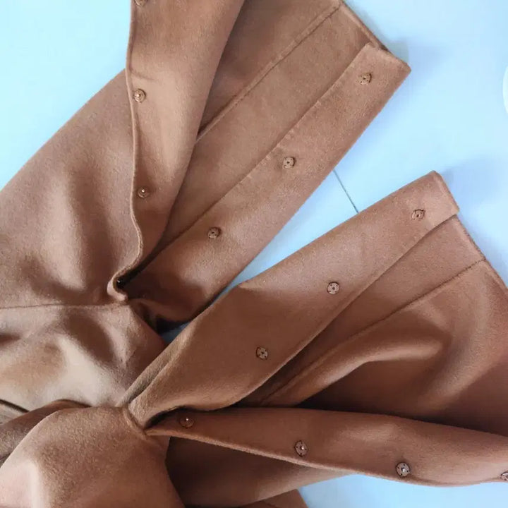 [BUNJANG] G Studio Wool Silk Hooded Cape Coat / 지스튜디오 울실크 후드 케이프코트