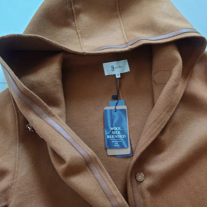 [BUNJANG] G Studio Wool Silk Hooded Cape Coat / 지스튜디오 울실크 후드 케이프코트