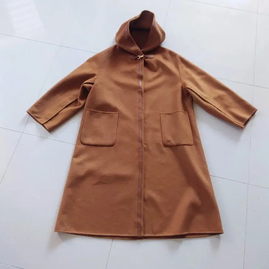 [BUNJANG] G Studio Wool Silk Hooded Cape Coat / 지스튜디오 울실크 후드 케이프코트