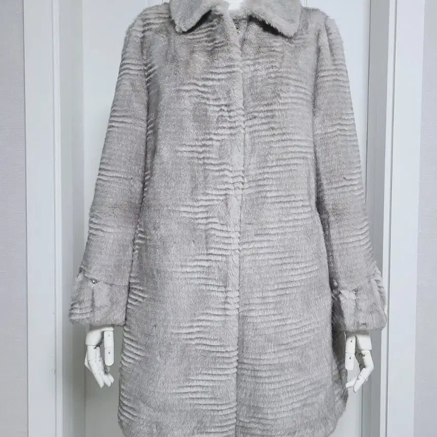 [BUNJANG] High-Quality Mink Eco-Fur Half Coat / <새상품>고퀄 밍크 에코퍼 페이크퍼 하프코트