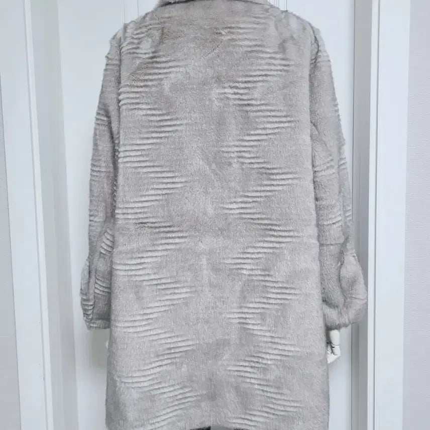 [BUNJANG] High-Quality Mink Eco-Fur Half Coat / <새상품>고퀄 밍크 에코퍼 페이크퍼 하프코트