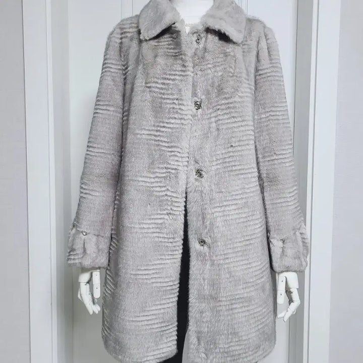 [BUNJANG] High-Quality Mink Eco-Fur Half Coat / <새상품>고퀄 밍크 에코퍼 페이크퍼 하프코트