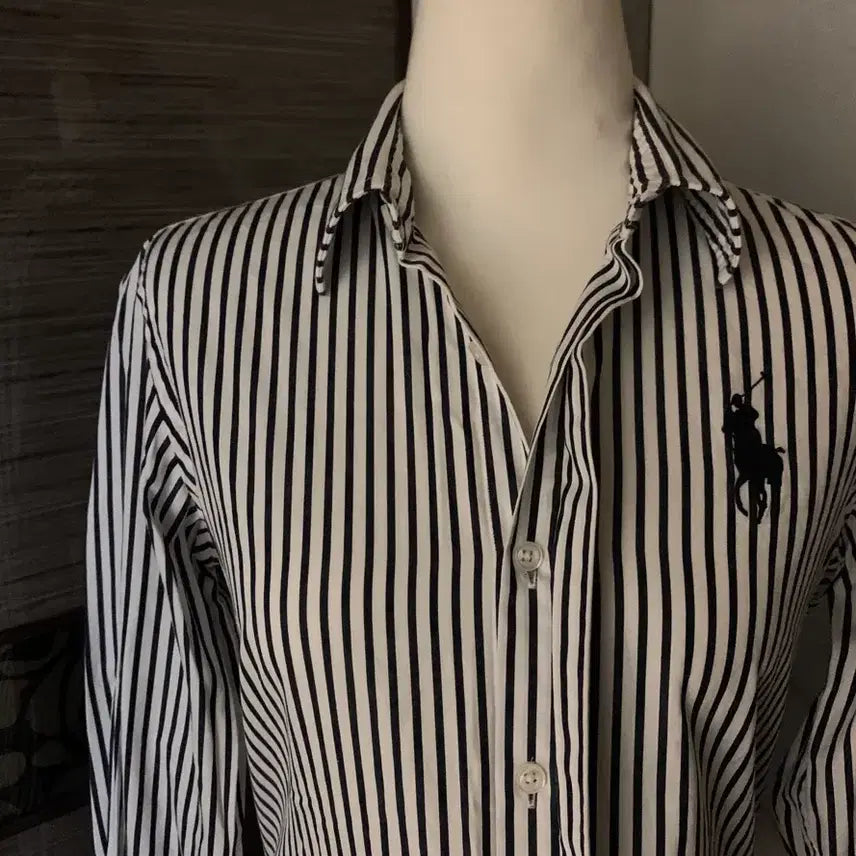 [BUNJANG] Polo Classic Navy Stripe Shirt / 폴로 셔츠