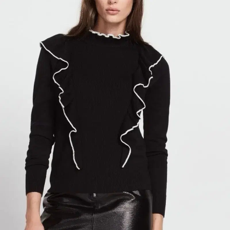 [BUNJANG] Sandro Ruffle Knit / SANDRO 산드로 러플 니트 3