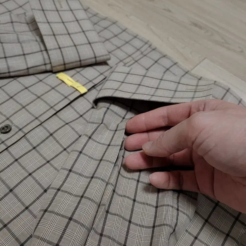 [BUNJANG] Tom Ford Brown Glen Check Shirt / 톰포드 브라운 글렌체크셔츠