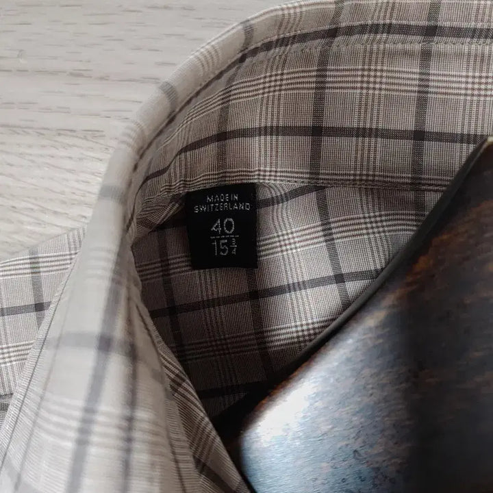 [BUNJANG] Tom Ford Brown Glen Check Shirt / 톰포드 브라운 글렌체크셔츠