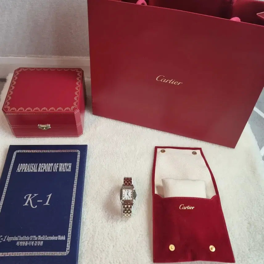 [BUNJANG] Cartier Panthère 18K Two-Tone Combo Watch / 까르띠에 팬더 18K 두줄 콤비 M 쿼츠 남녀공용 시계