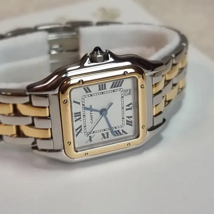 [BUNJANG] Cartier Panthère 18K Two-Tone Combo Watch / 까르띠에 팬더 18K 두줄 콤비 M 쿼츠 남녀공용 시계