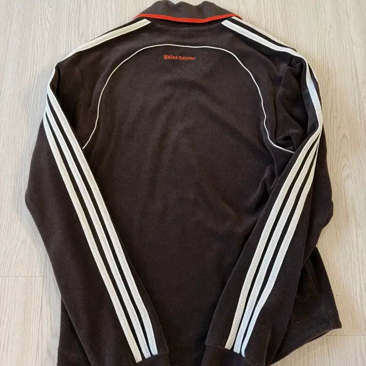 [BUNJANG] Adidas Wales Bonner Velour Long Sleeve T-shirt / 아디다스 웨일스 보너 벨루어 긴팔티 브라운 s