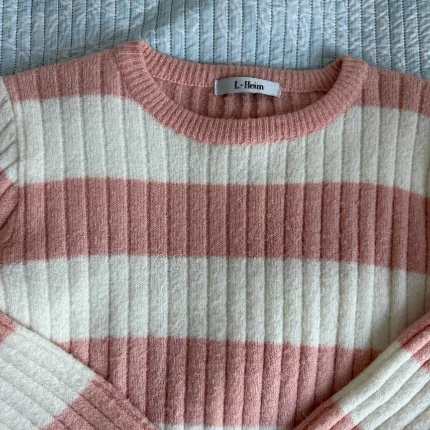 [BUNJANG] Pink Crop Knit / 핑크 크롭 니트, S