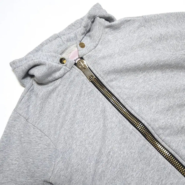 [BUNJANG] Palm Angels Maxi Full-Zip Hoodie Jacket Gray / 팜엔젤스 Maxi 풀집 후드 집업 자켓 그레이