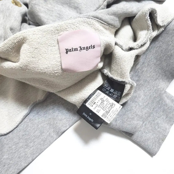 [BUNJANG] Palm Angels Maxi Full-Zip Hoodie Jacket Gray / 팜엔젤스 Maxi 풀집 후드 집업 자켓 그레이