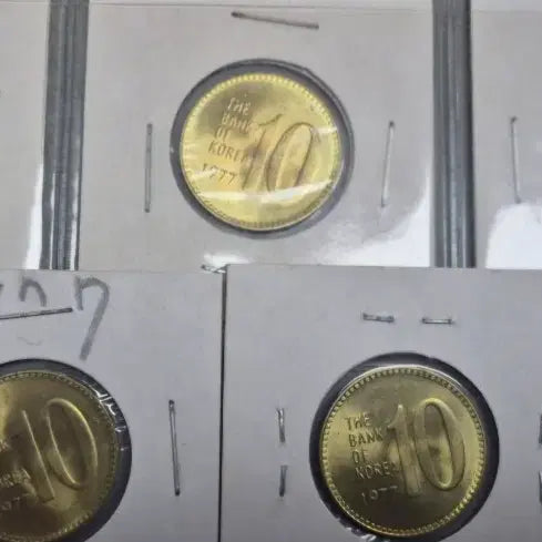 [BUNJANG] 1977 10 Won Coin (Unused) / 1977년 10주화 (미사용)1개 18000