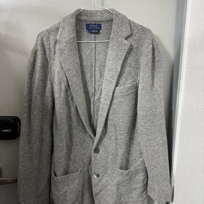 [BUNJANG] Polo Ralph Lauren Blazer New Label / 폴로 랄프 로렌 100 니트 블레이저 신형라벨 국내매장판 (거의새것!)