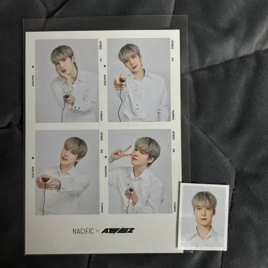 [BUNJANG] ATEEZ Yunho N:S/F Photoism Photo Bundle Set / 에이티즈 윤호 네시픽 네컷 증사 일괄 양도 포토이즘 증명사진 홍중 성화