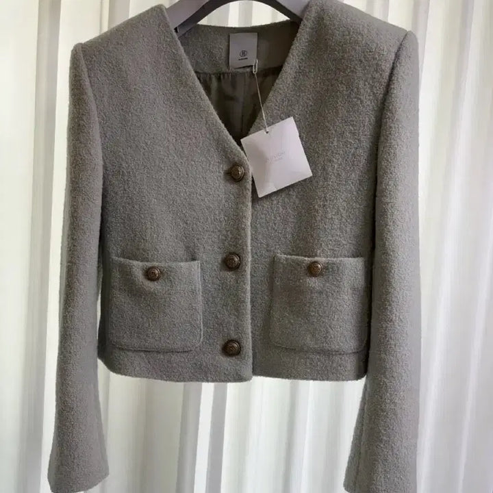 [BUNJANG] Blossom H Company V-Neck Jacket / 블러썸에이치컴퍼니 코 브이넥 자켓