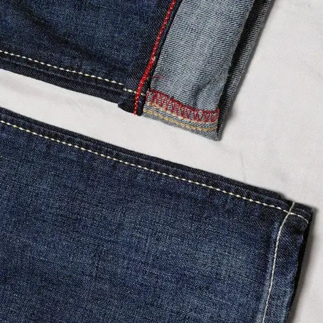 [BUNJANG] EDWIN Blue Trip Embroidered Denim Pants / 할인!! [S] EDWIN 블루 트립 자수 디테일 빈티지 데님 팬츠