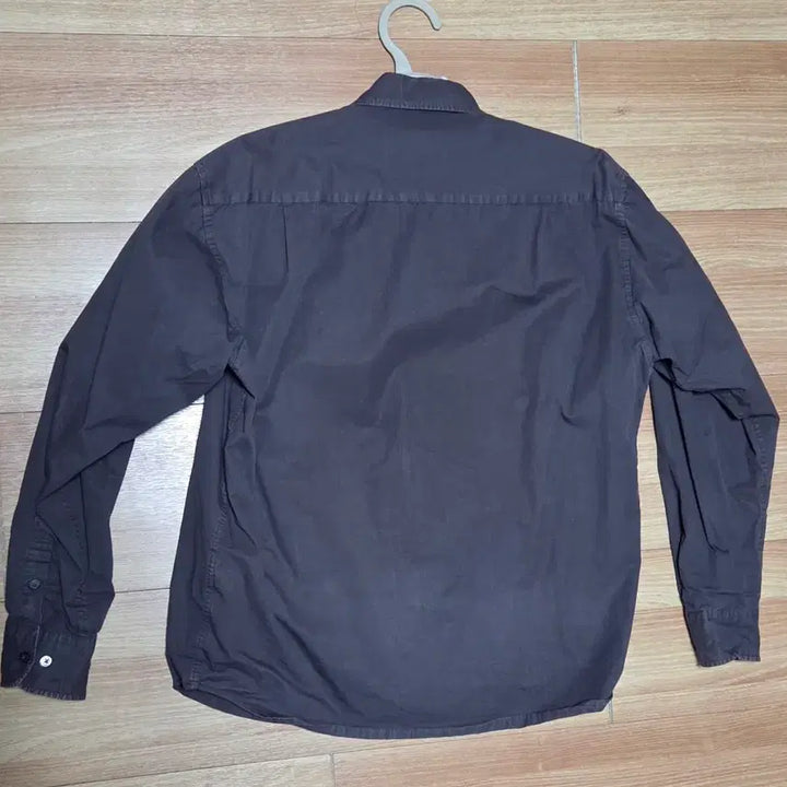 [BUNJANG] First Floor Shirt Dark Brown 46 / 퍼스트플로어 셔츠 다크브라운 46